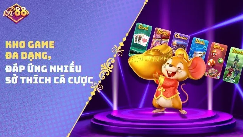 Kho game đa dạng, đáp ứng nhiều sở thích cá cược